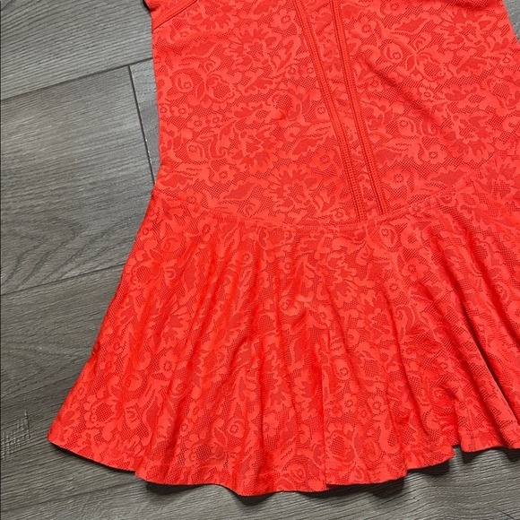 Stella McCartney X Adidas Floral Mesh Tennis Dress Tomato Red Size XS/S - Picture 6 of 15